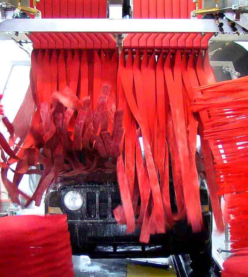 Ultralight teflon red hose for car-wash bays